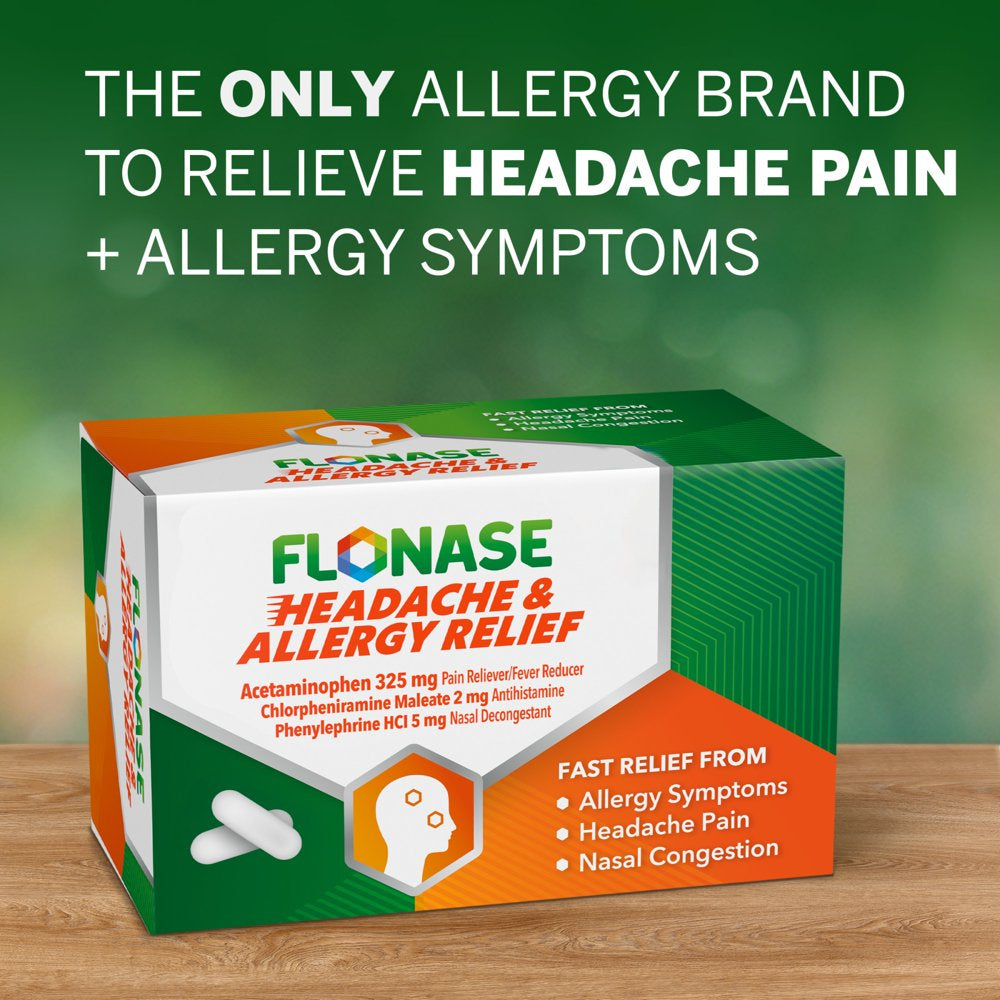 Flonase Headache and Allergy Relief Pills, 96 Caplets