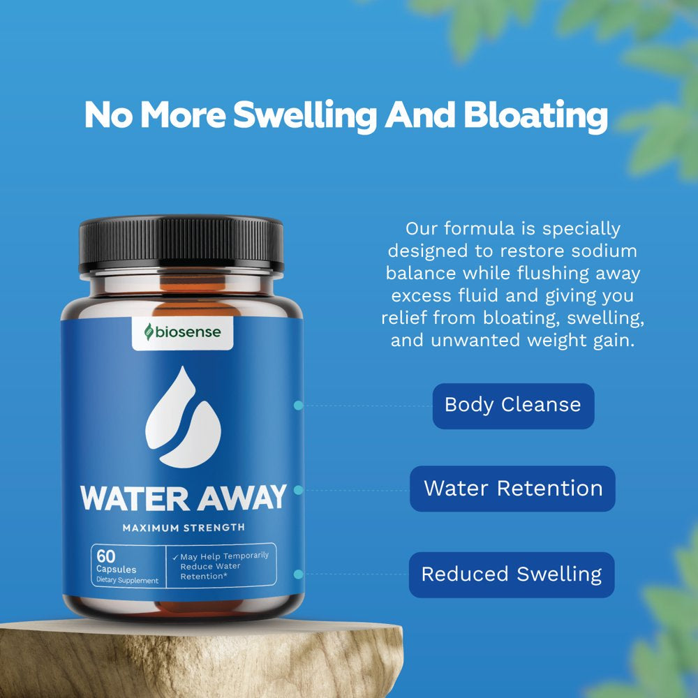 Diuretic Water Pills for Bloating - Water Pills Weight Loss Supplement for Women and Men – Detox and Cleanse Dietary Supplement for Water Retention with Vitamin B6 Potassium & Dandelion Root Extract