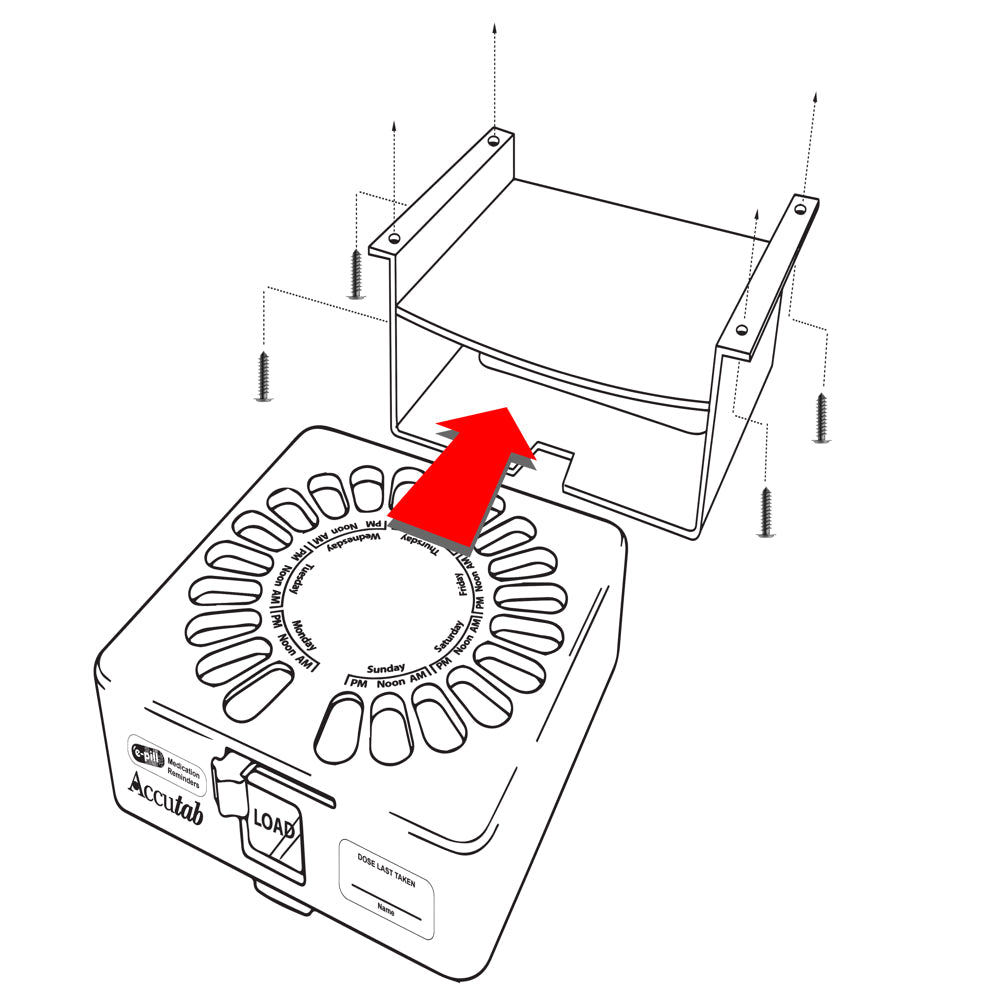 E-Pill Accutab - Manual Pill Dispenser - 7 Day X 3 Compartments per Day – Large Capacity. Bonus Filling Tray