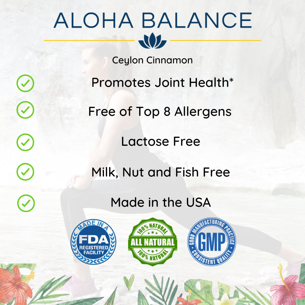Ceylon Cinnamon - Natural Supplement for Healthy Blood Sugar Levels by Aloha Balance