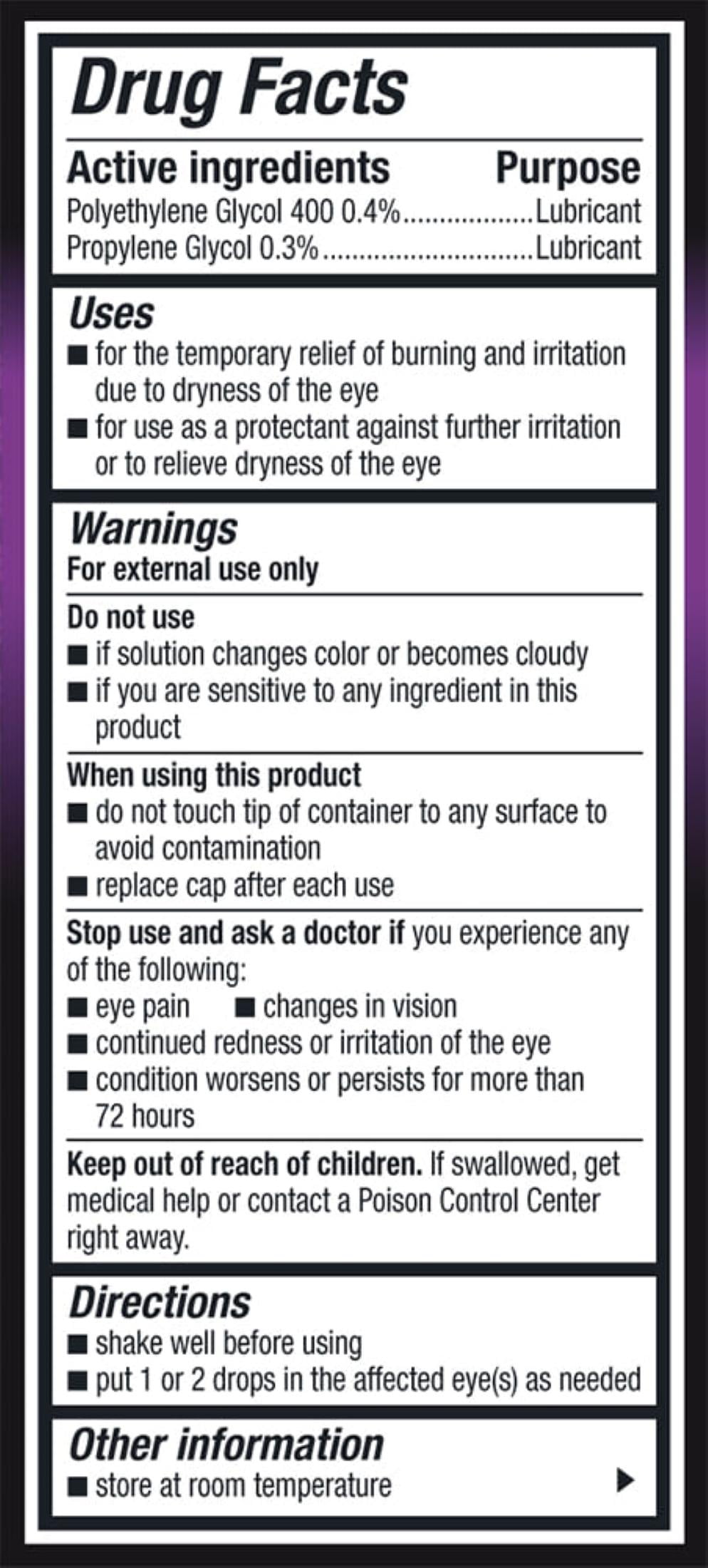 Genteal Tears Severe Day + Night Gel Lubricant Eye Drops, 0.3 Fl Oz