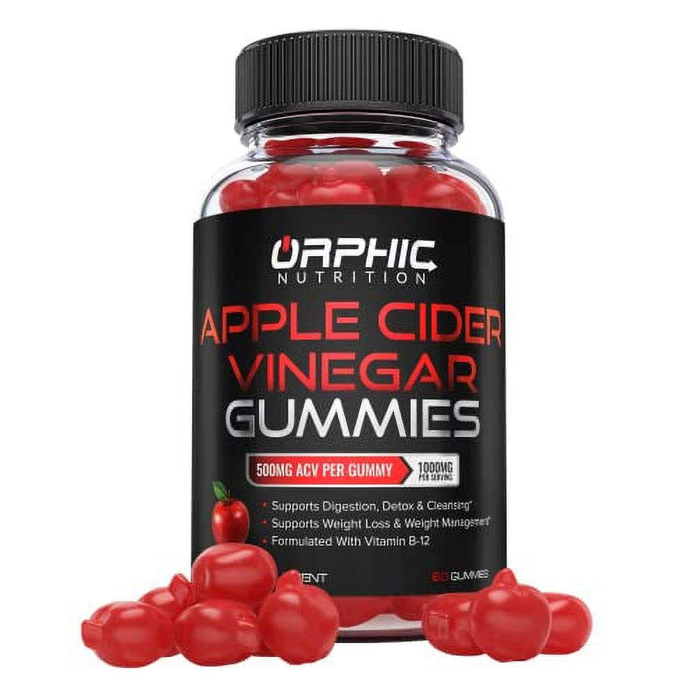 Apple Cider Vinegar Gummies - 1000Mg -Formulated to Support Weight Loss Efforts, Normal Energy Levels & Gut Health* - Supports Digestion, Detox & Cleansing* - ACV Gummies W/ VIT B12, Beetroot