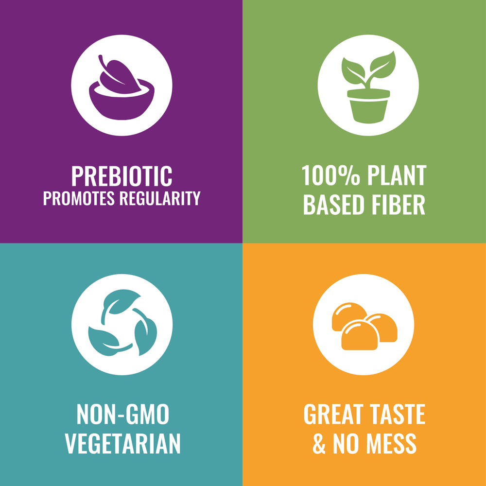 Fiber Advance Kids Digestive Health Fiber Supplement Gummies, Natural Fruit, 60 Count