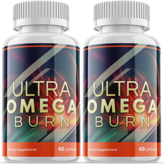 (2 Pack) Ultra Omega Burn - Keto Weight Loss Formula - Energy & Focus Boosting Dietary Supplements for Weight Management & Metabolism - Advanced Fat Burn Raspberry Ketones Pills - 120 Capsules - Nutricity.com.au