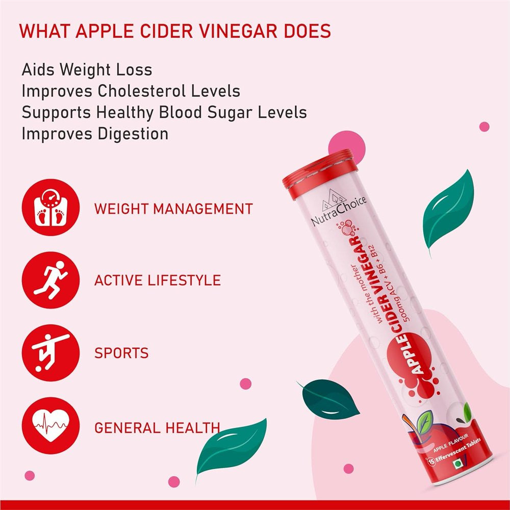 Apple Cider Vinegar for Weight Loss & Gut Health -15 Tablet