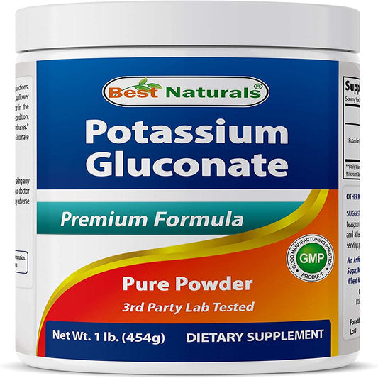 Best Naturals Potassium Gluconate 1Lb Powder