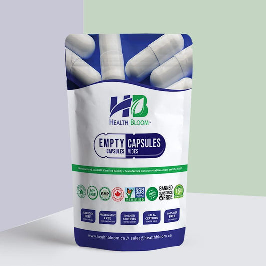 1000 Empty Vegetable Capsules Size 4 Natural.Hypoallergenic.Halal.Kosher.Manufactured in Canada