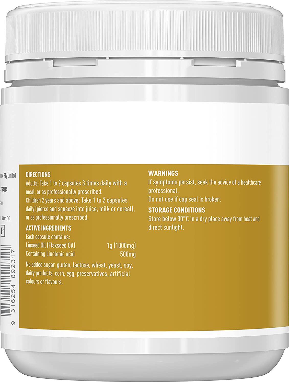 1000mg Super Flaxseed Oil Capsules