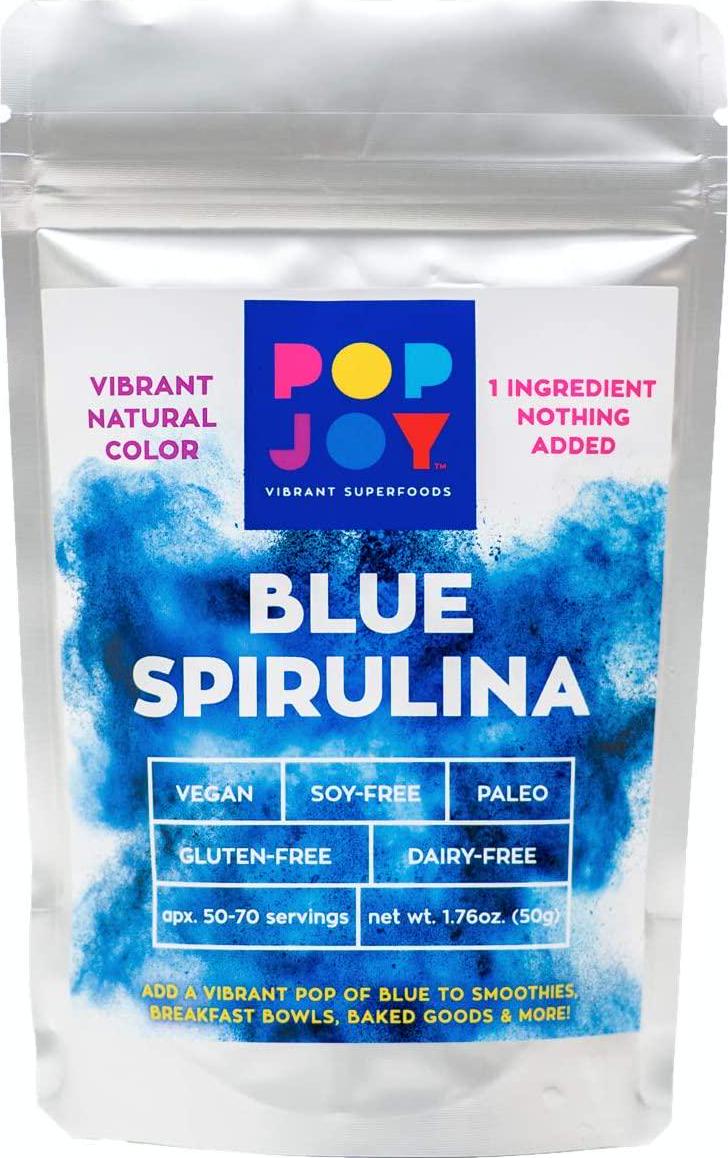 100% Blue SPIRULINA Powder by POPJOY - Vibrant SUPERFOODS