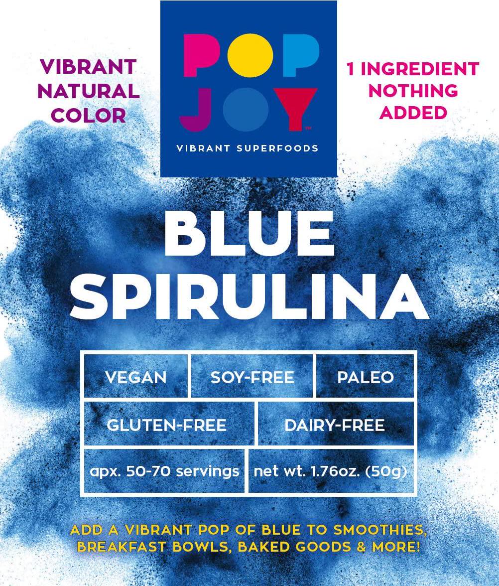 100% Blue SPIRULINA Powder by POPJOY - Vibrant SUPERFOODS