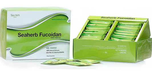 100% Natural Brown Seaweed Extract SEAHERB Fucoidan USFDA Passed(ID Code 2030950)[Powder Type] ((34sachets/85g))