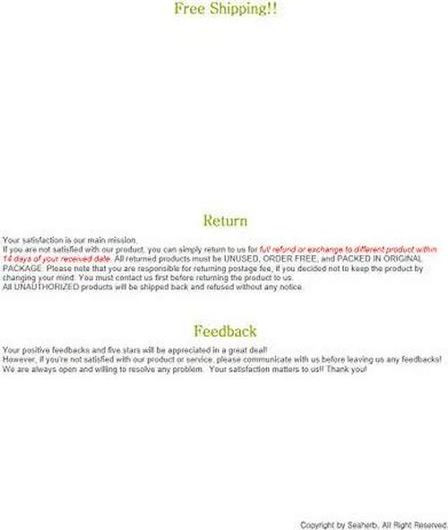 100% Natural Brown Seaweed Extract SEAHERB Fucoidan USFDA Passed(ID Code 2030950)[Powder Type] ((bottle/100g))