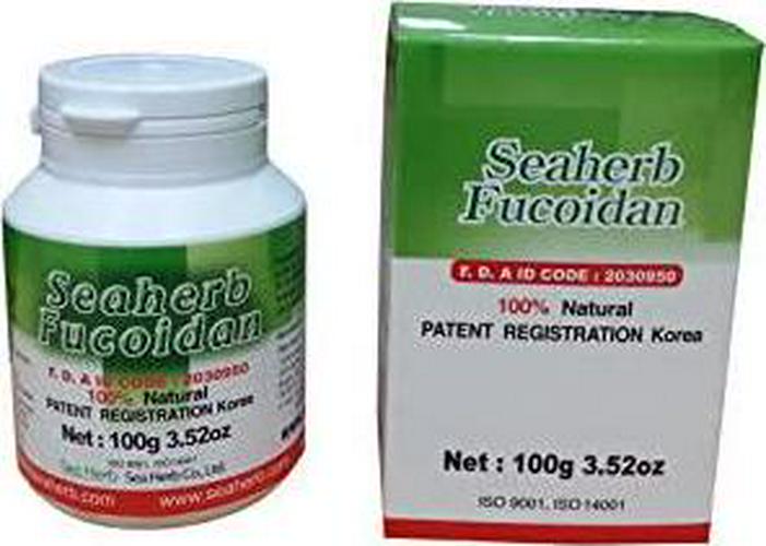 100% Natural Brown Seaweed Extract SEAHERB Fucoidan USFDA Passed(ID Code 2030950)[Powder Type] ((bottle/100g))
