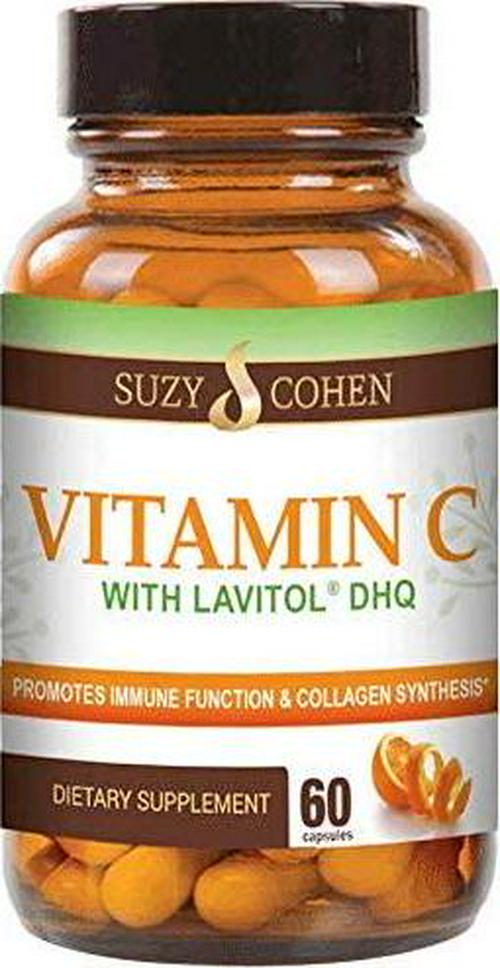 100% Natural Vitamin C from Acerola Cherry with Lavitol DHQ Dihydroquercetin Plus 250 mg Citrus Bioflavonoids - Whole-Food Vitamin C, No Synthetic Ascorbic Acid and No Additives - 250 mg, 60 Capsules