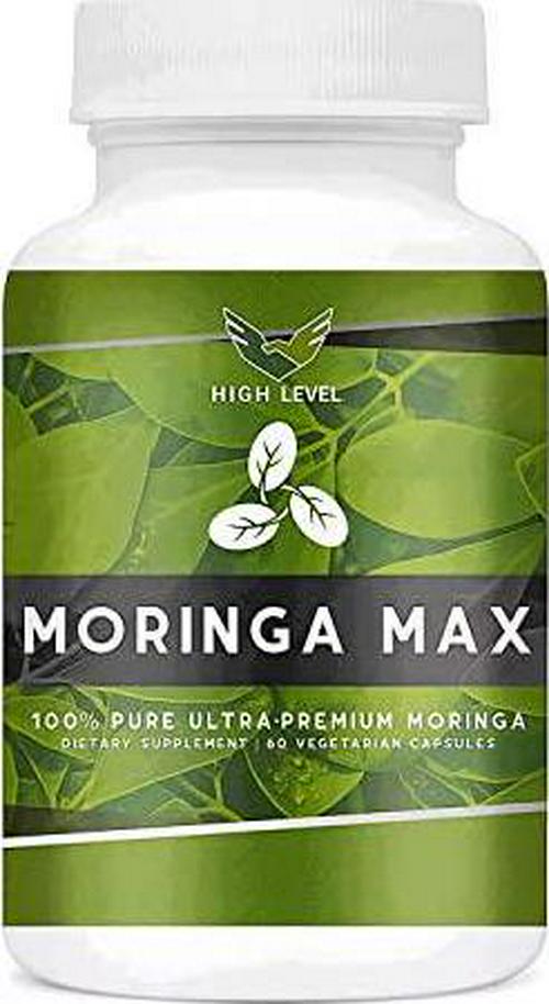 100% Pure Moringa Oleifera Leaf | 60 Vegetarian Capsules | 800mg Per Serving | Antioxidant Green Superfood | Miracle Tree | 100% Natural, Made in USA | Energy, Immunity, Detox