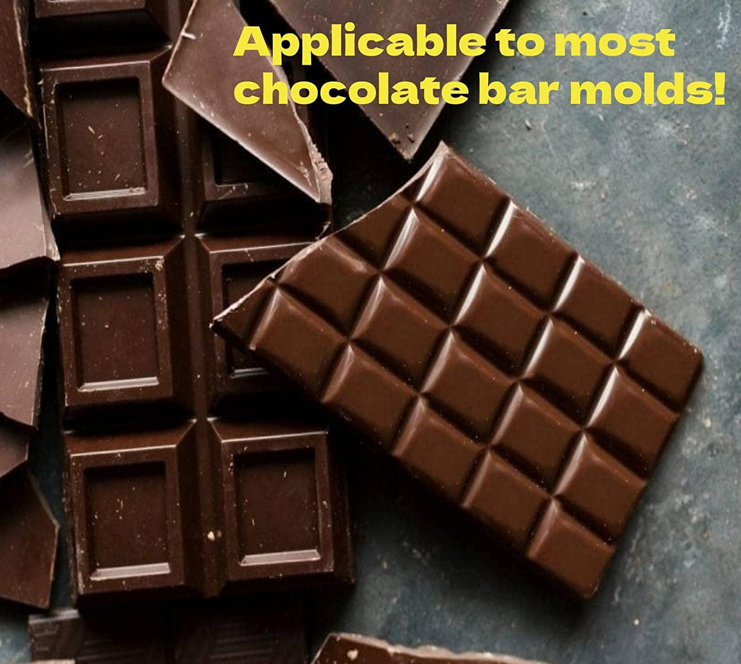 100pcs Candy Bar Wrappers, 7.8x7.8 Inch Chocolate Bar Wrappers Navy Blue Foil Wrapper Square Aluminum Individual Packaging Sheets for 4 July Baby Shower Birthday Party Gifts