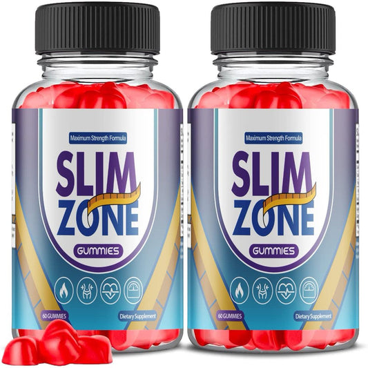 (2 Pack) Slim Zone Keto ACV Gummies - Supplement for Weight Loss - Energy & Focus Boosting Dietary Supplements for Weight Management & Metabolism - Fat Burn - 120 Gummies - Nutricity.com.au