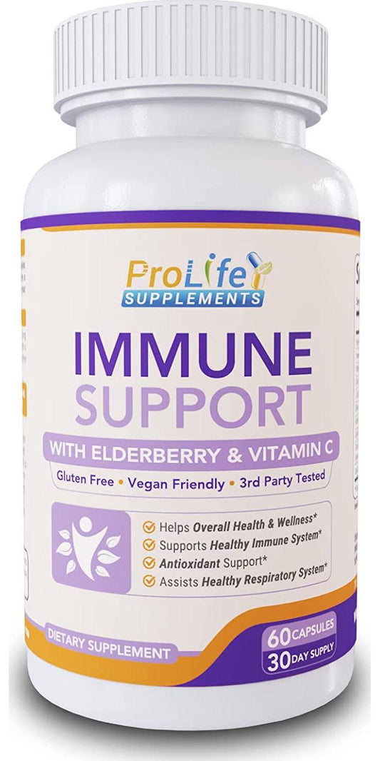10 in 1 Natural Immune Support Supplement with Zinc, Elderberry, Vitamin C, Vitamin E, Vitamin B6, Turmeric 95% Curcuminoids, Echinacea, Garlic, Probiotics. Antioxidant and Immune Booster Support.