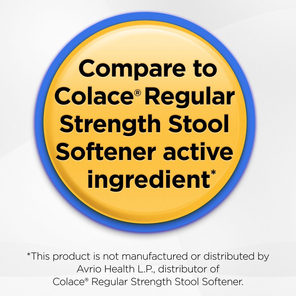 Equate Stool Softener Laxative Softgels for Constipation, 100 Mg, 400 Count