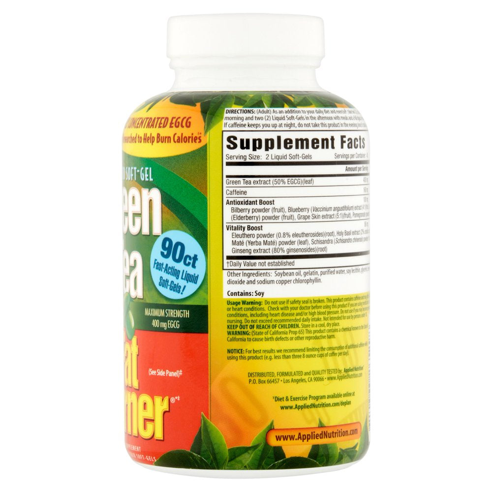 Applied Nutrition Green Tea Weight Loss Supplement, 90 Capsules