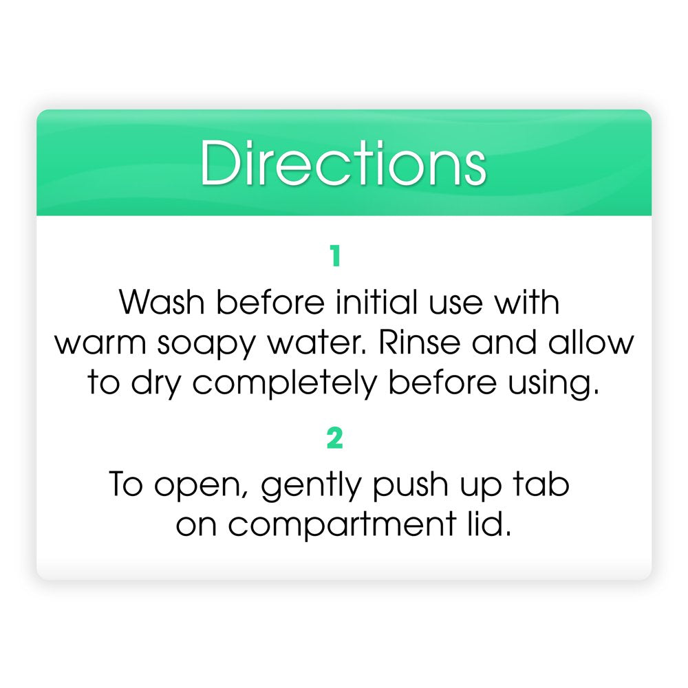 Equate Travel Pill Case, Colors May Vary