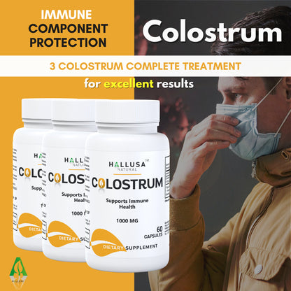 COLOSTRUM BOVINE 1000 Mg- Immune System Support - Gut Health - 60 Caps