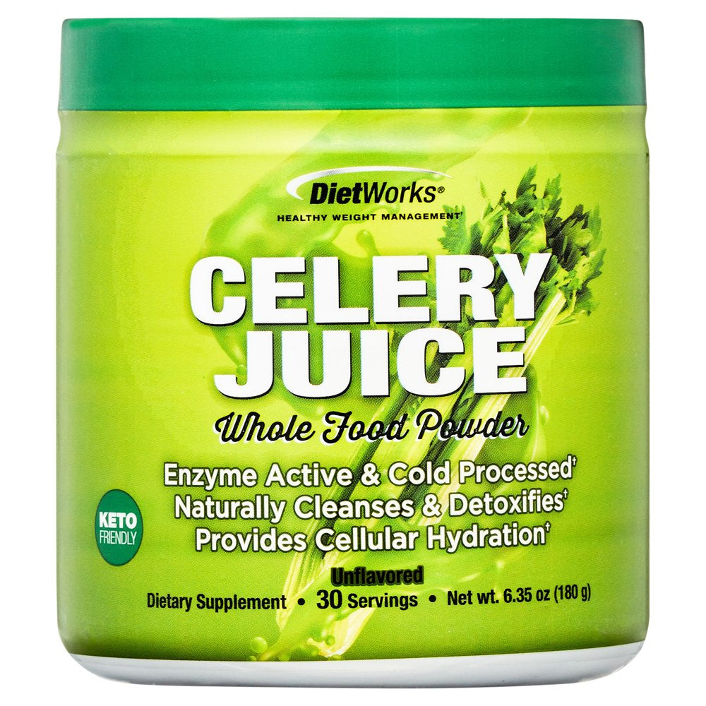 Dietworks Celery Juice Powder Drink Mix, 6.35 Oz 30 Servings