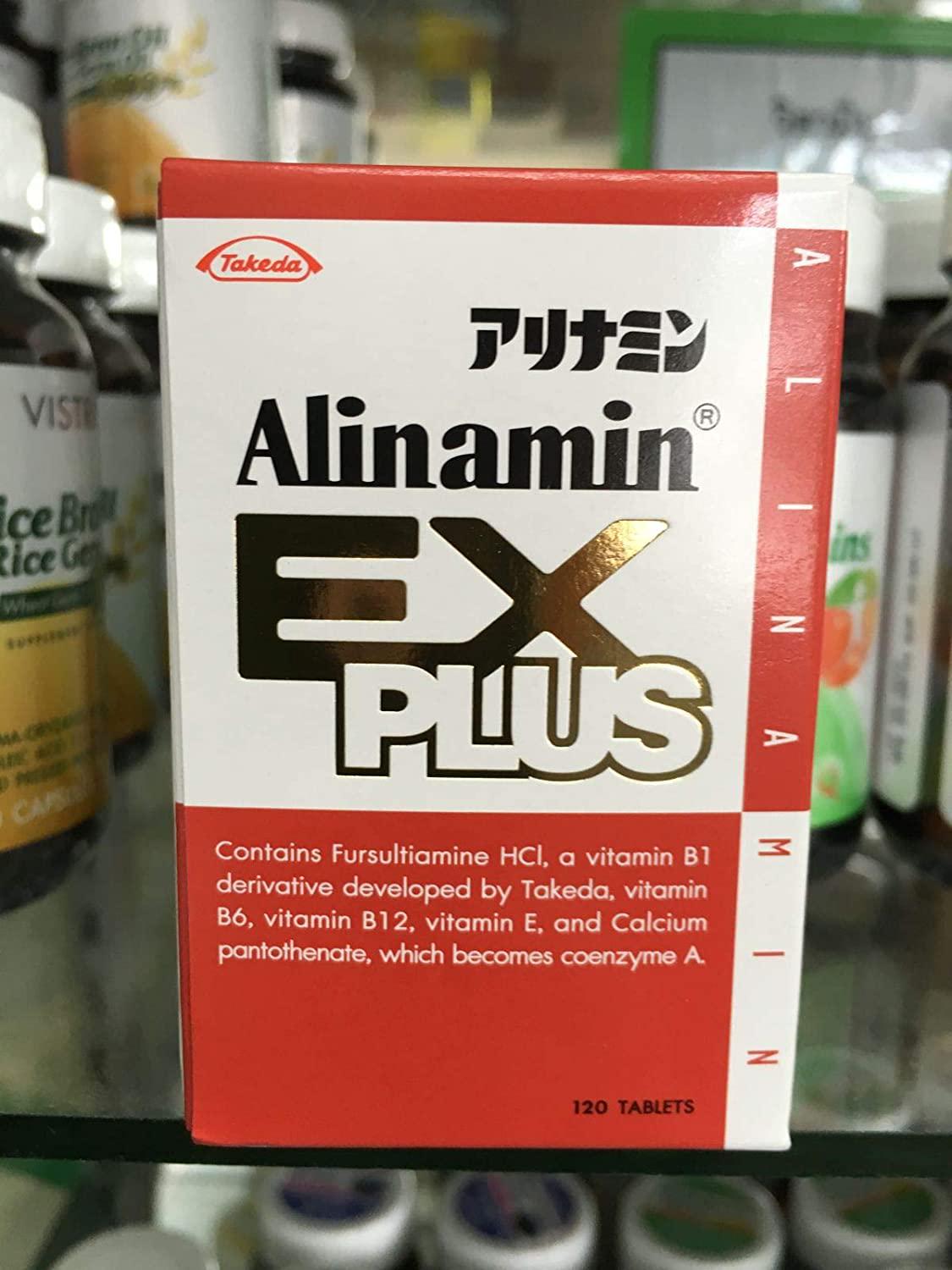 12X Takeda ALINAMIN EX Plus Vitamin B1 B6 B12 Health Supplementary from Japan 120 Tablets
