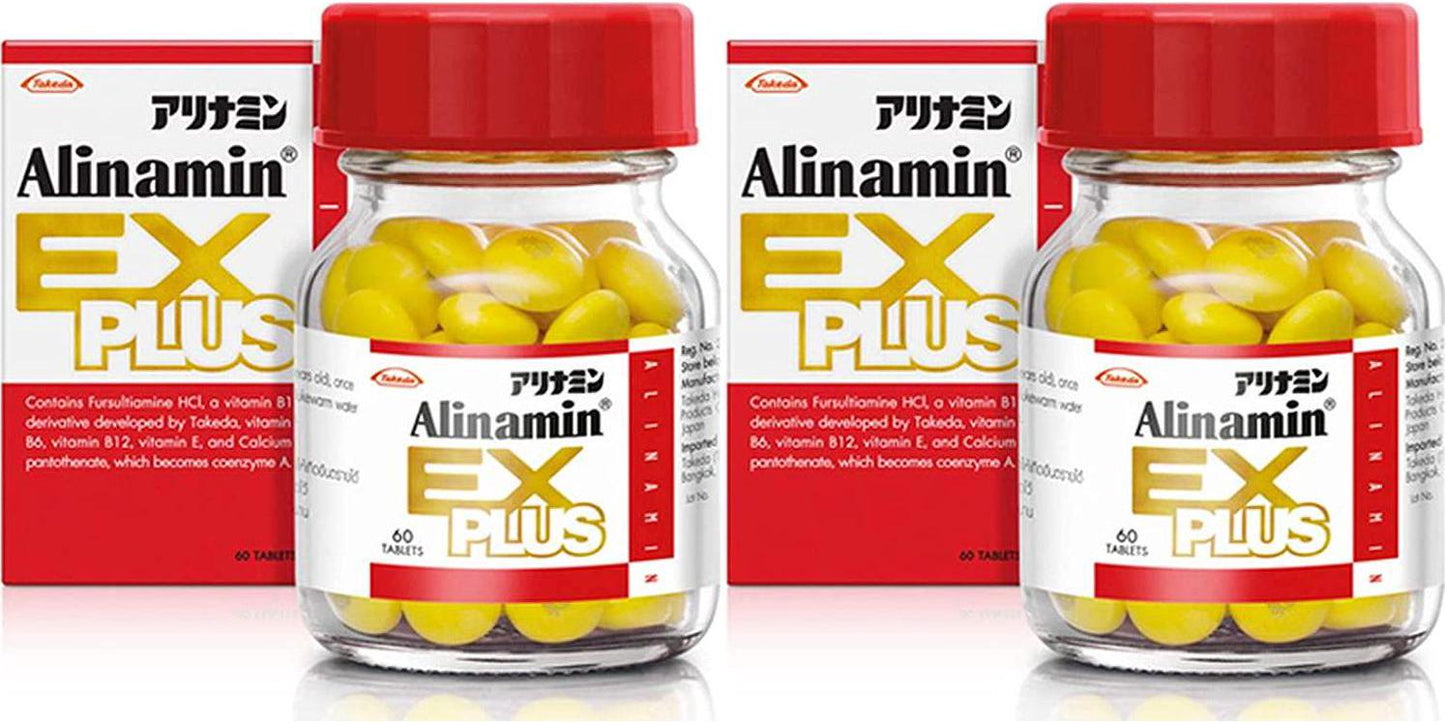 12X Takeda ALINAMIN EX Plus Vitamin B1 B6 B12 Health Supplementary from Japan 120 Tablets