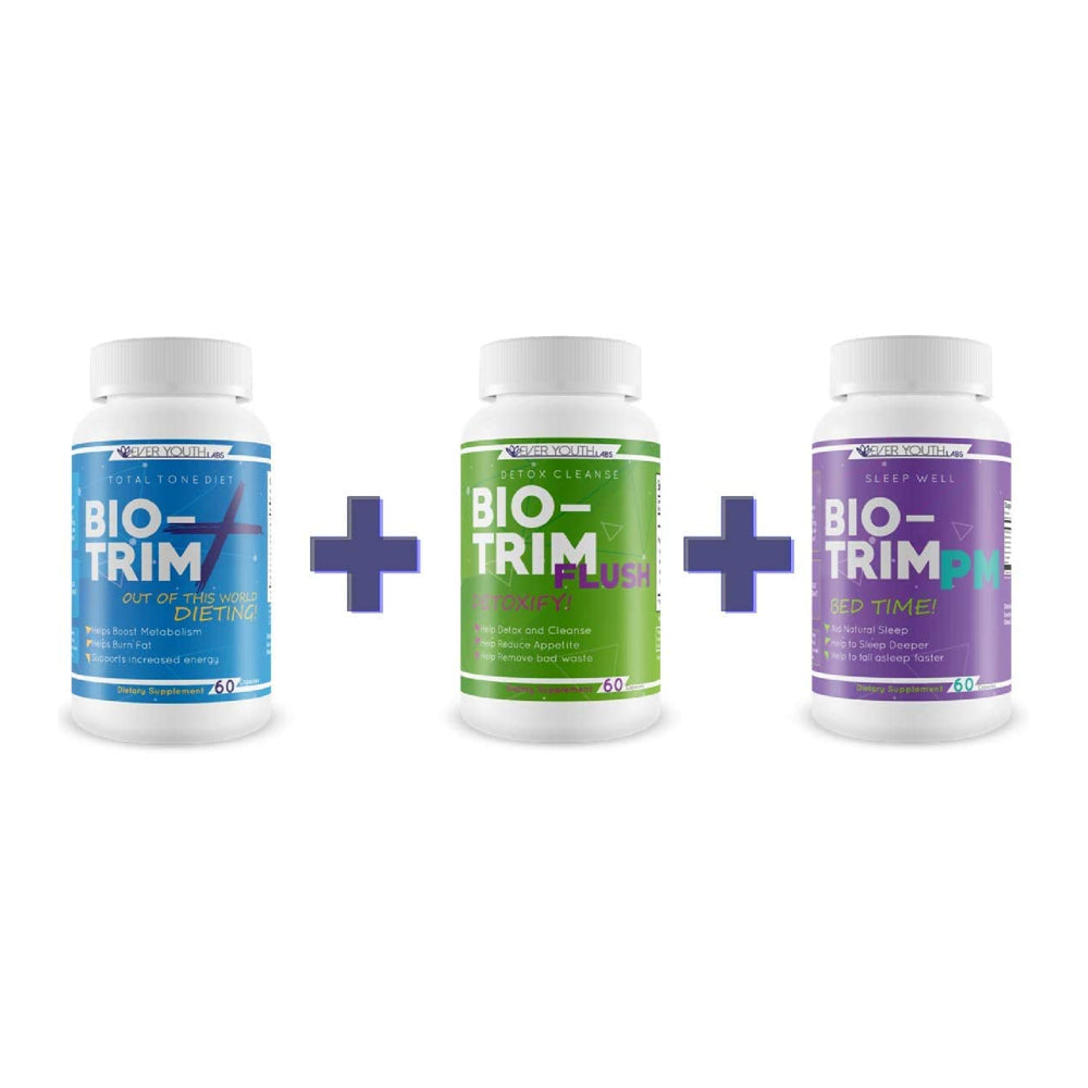 Bio Trim + Total Tone Diet - Out of This World Dieting - Helps Boost Metabolism - Helps Burn Fat - Supports Increased Energy - with Apple Cider Vinegar - Green Tea - Raspberry Ketones - Trim Your Body