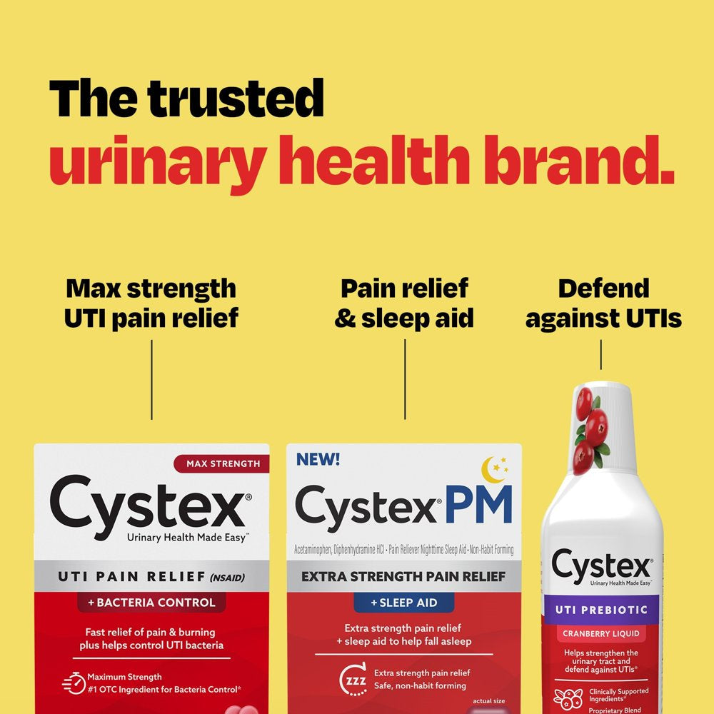 Cystex Urinary Health Maintenance UTI Supplement, 7.6 Fl Oz