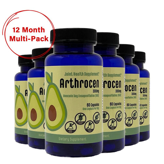 Arthrocen Joint Health Supplement, 300Mg Avocado Soy Unsaponifiable, 60 Day Supply, One Capsule per Day (12 Months), Bone Strength Supplements