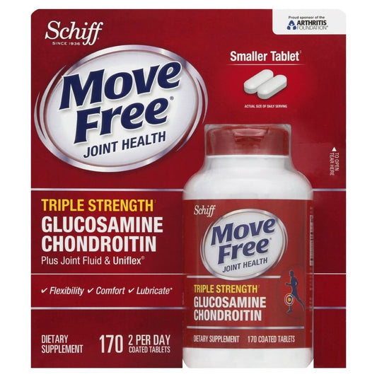 Schiff Move Free Joint Health Advanced Coated Tablets, 170 Count