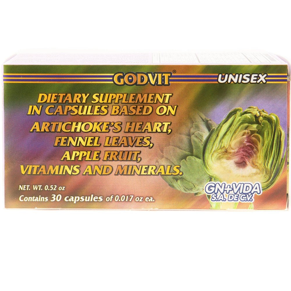 ALCACHOFA Capsulas Artichoke Diet Supplement Gn+Vida 100% Original - 30 Caps