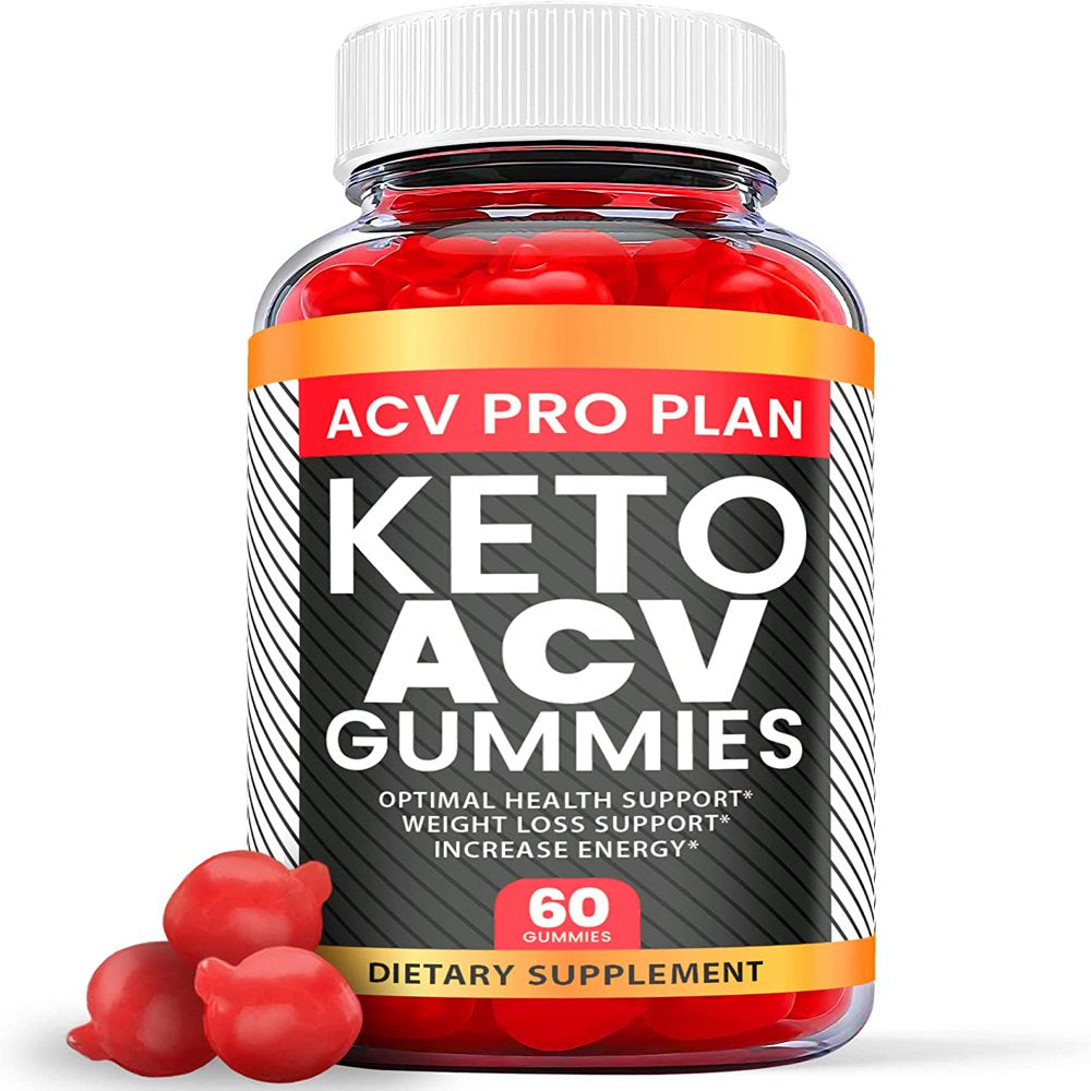 (1 Pack) ACV Pro Plan Keto ACV Gummies - Supplement for Weight Loss - Energy & Focus Boosting Dietary Supplements for Weight Management & Metabolism - Fat Burn - 60 Gummies