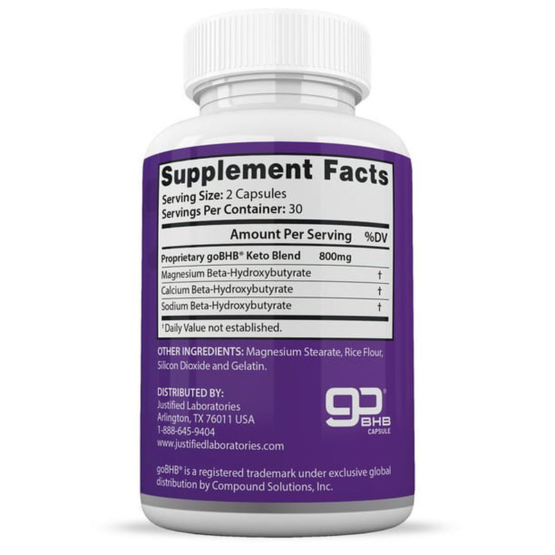 Extra Burn Keto Pills Includes Patented Gobhb® 60 Capsules