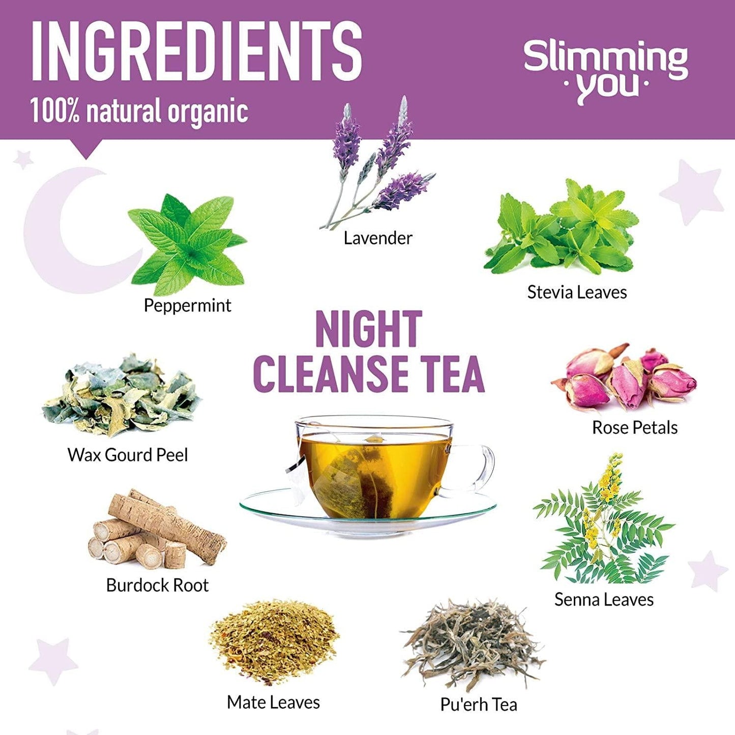 14 Day Detox Tea Bundle - Tea Detox Cleanse Weight Loss Tea 2 Morning Boost Tea (28 Bags) 2 Night Cleanse Tea (14 Bags), All Natural Herbal Slim Tea for Detox and Colon Cleanse, Reduce Bloating