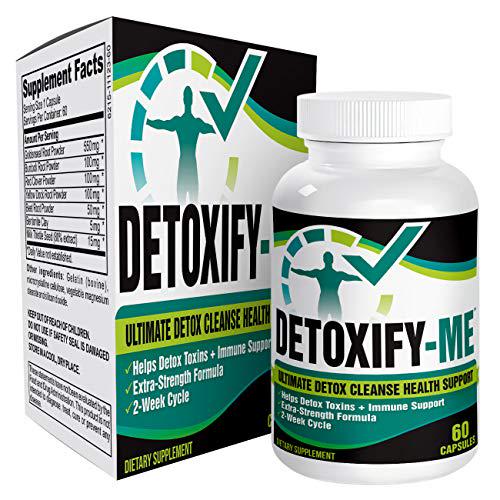14-Day Total Detox Cleanse Supplement - Natural Drug Detox Pills - Supplements - 60 Capsules