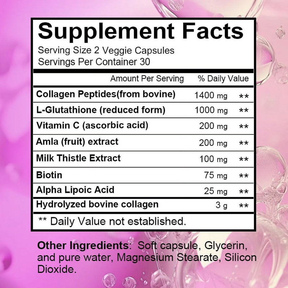 Bcuelov COLLAGEN MULTI COMPLEX - 3000 Mg, Supports Joint, Energy, Skin, Hair & Nail Health, Complex Collagen Capsules