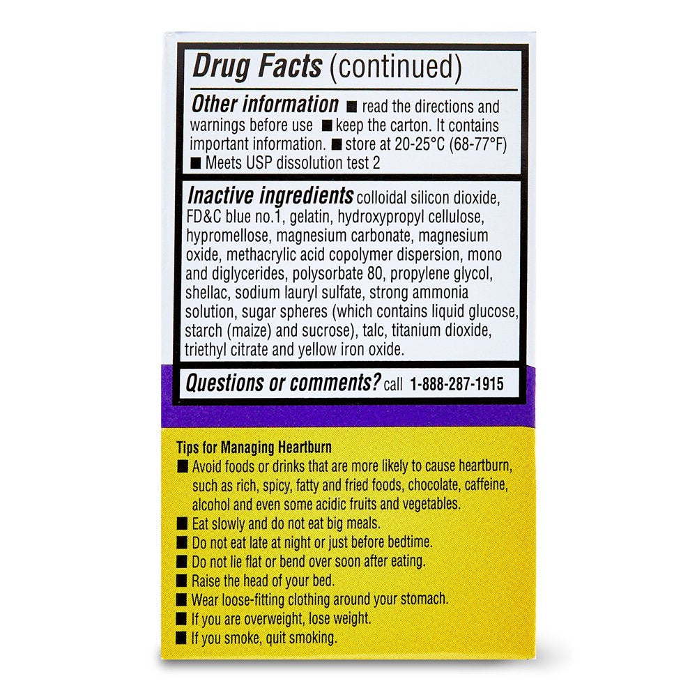 Equate Esomeprazole Magnesium Delayed Capsules Acid Reducer, 14 Count