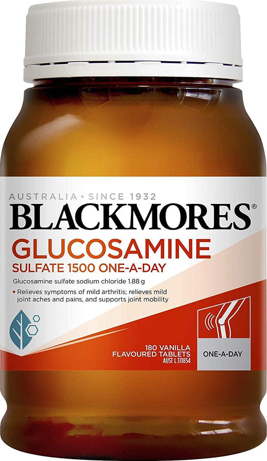 1500mg X 180 Tab Blackmores Arthritis Pain Relief Tablets Glucosamine Sulfate