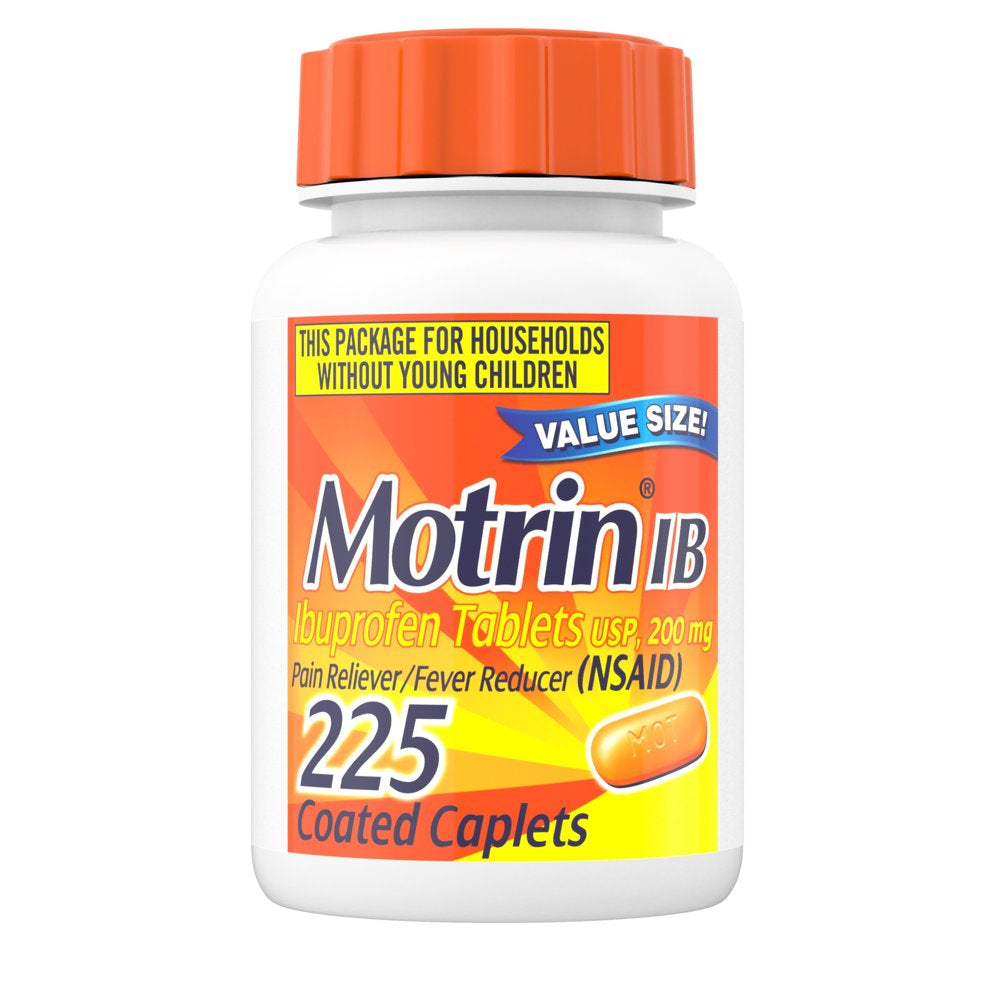 Motrin IB, Ibuprofen 200Mg Tablets for Pain & Fever Relief, 225 Ct