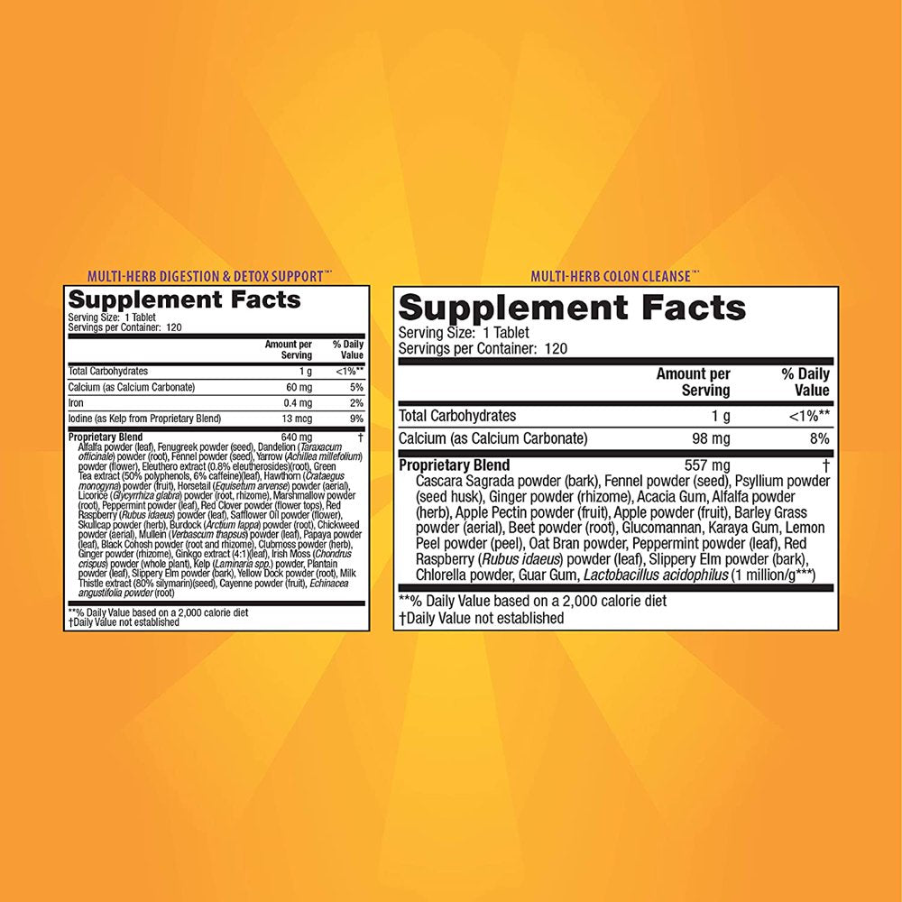 Natures Secret 7-Day Ultimate Cleanse 2-Part Total-Body Cleanse 240 Tablets with a Pill Case