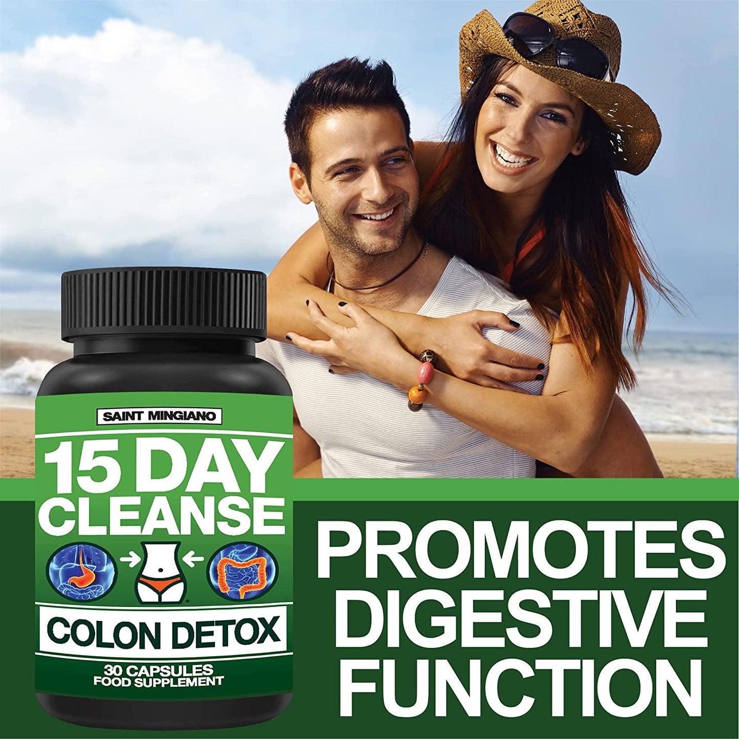 15 Day Cleanse | Colon Detox with Natural Laxative for Constipation and Bloating. 30 Pills to Detoxify and Boost Energy | Extra-Strength Senna Leaf Supplements | Strong for Some People.