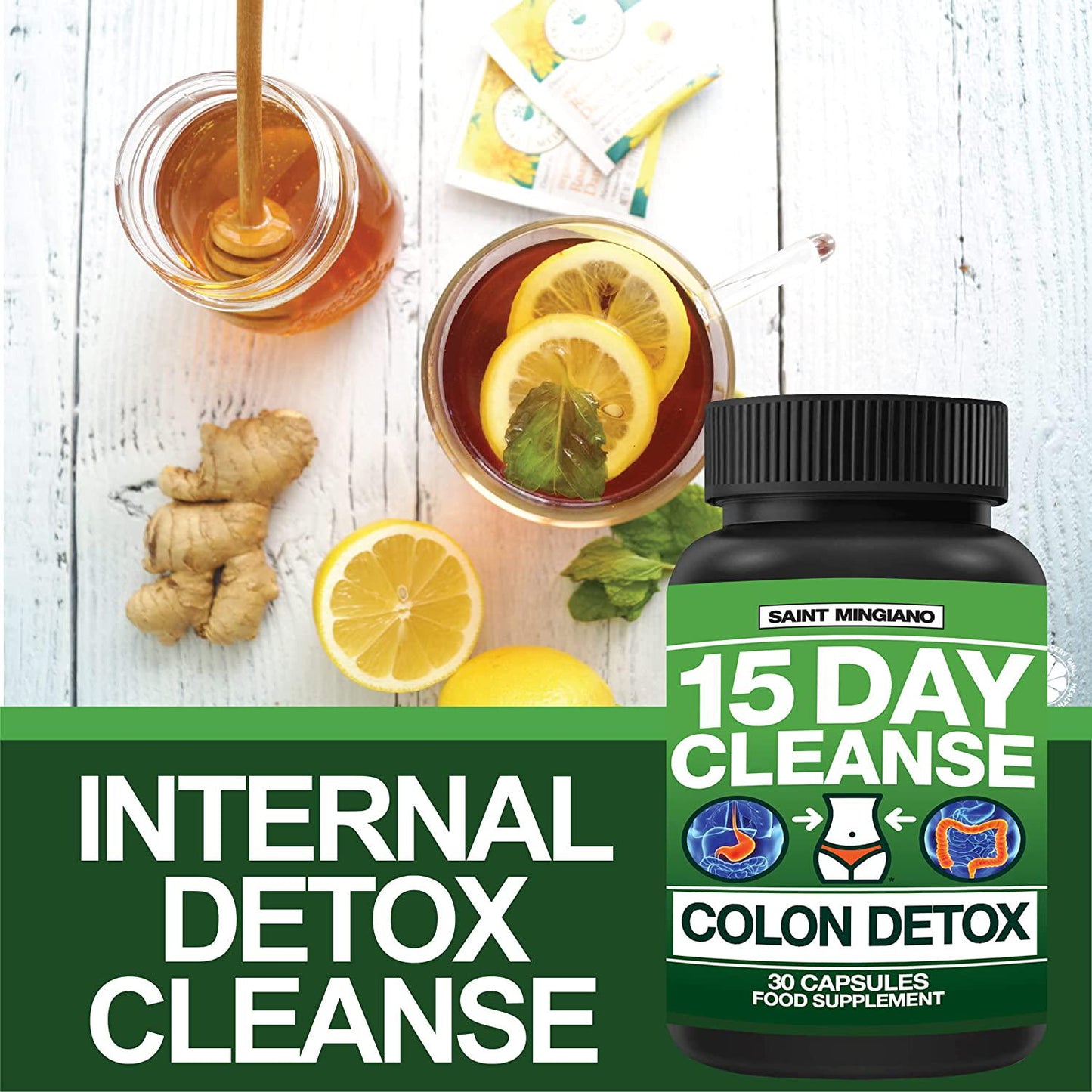 15 Day Cleanse | Colon Detox with Natural Laxative for Constipation and Bloating. 30 Pills to Detoxify and Boost Energy | Extra-Strength Senna Leaf Supplements | Strong for Some People.