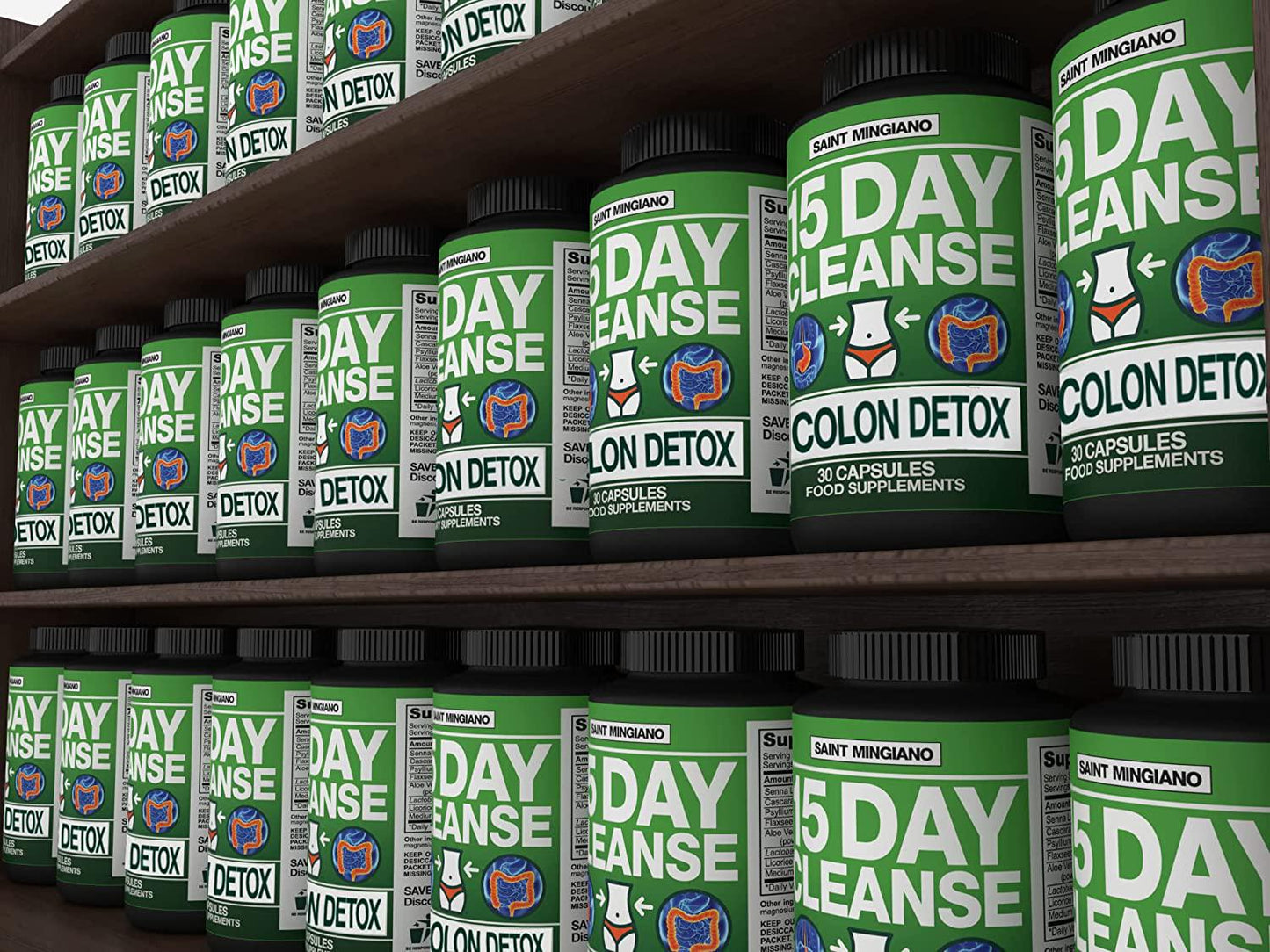 15 Day Cleanse | Colon Detox with Natural Laxative for Constipation and Bloating. 30 Pills to Detoxify and Boost Energy | Extra-Strength Senna Leaf Supplements | Strong for Some People.