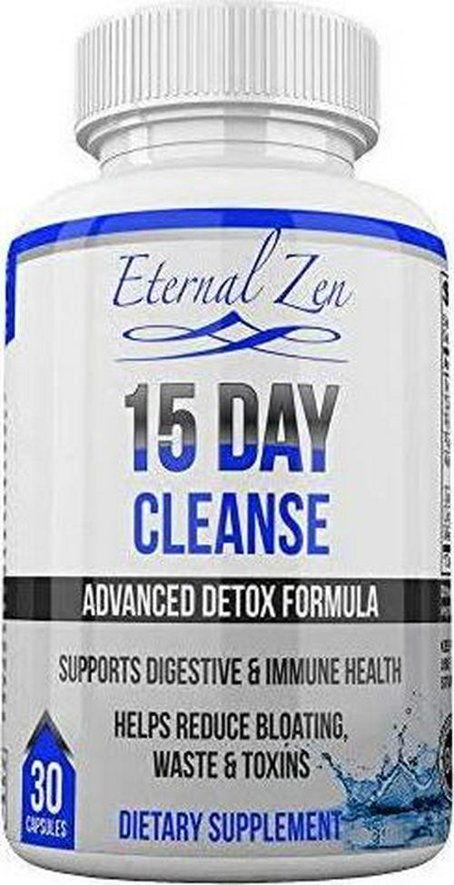 15 Day Colon Cleanser Detox with Extra Strength Herbs, Senna is a Fast Acting Natural Laxative for Constipation Relief - Whole Body Cleanse - 30 Capsules