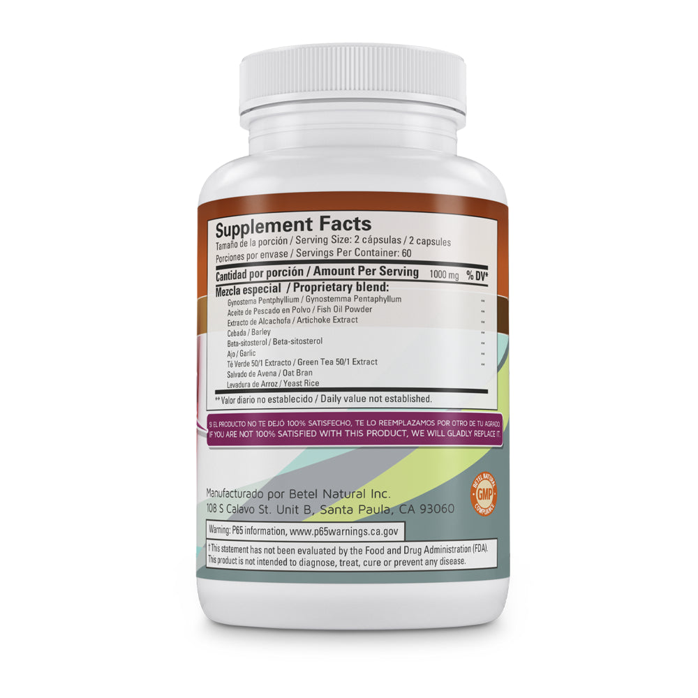 Colestomax Capsules by Betel Natural - Healthy Sterol Levels - 90 Capsules