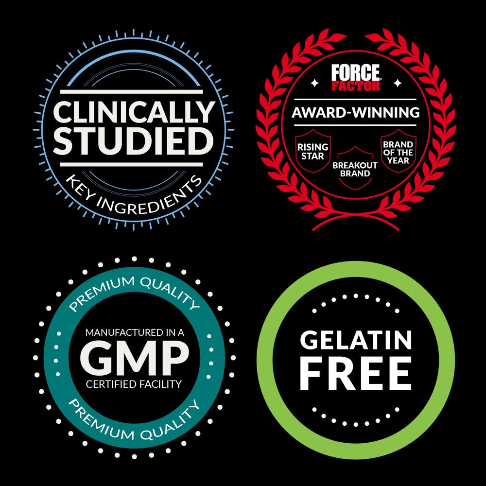 Force Factor Alpha King Surge Testosterone Booster and Fat Burner for Men, 60 Capsules