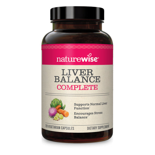 Naturewise Liver Detox Cleanse Supplement (60 Servings) Triple Repair Formula with Milk Thistle, Turmeric, Reishi & Kudzu to Encourage Toxin Removal & Support Normal Function 120 Veggie Capsules